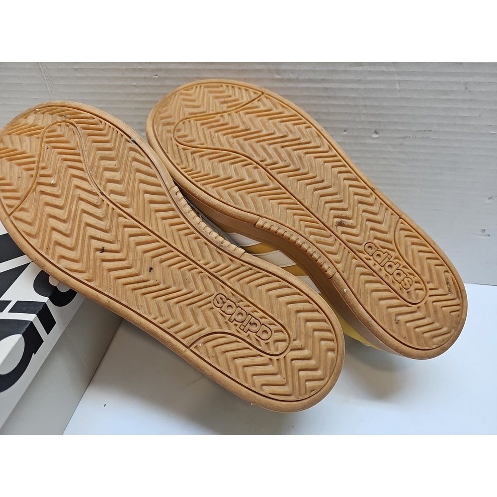 Adidas Grand Court Alpha Yellow Suede Sneaker with Gum Sole Size 11 - Picture 14 of 14